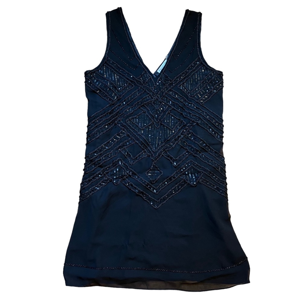 Occasion by Dex black sequin beaded dress size medium